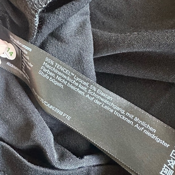 NEW Eileen Fisher Fine Jersey Jewel Neck Top in Black - Size XXS - Picture 4 of 5